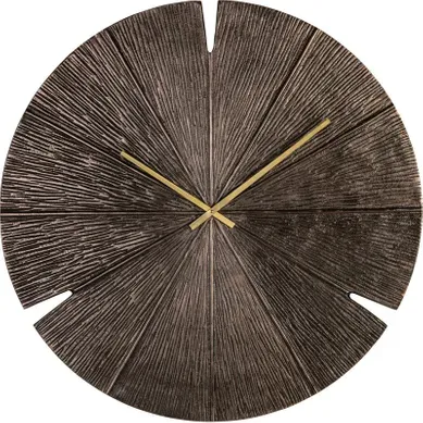 Horloge Murale Bronze Texturée En Aluminium Horloge Murale Bronze Texturée En Aluminium