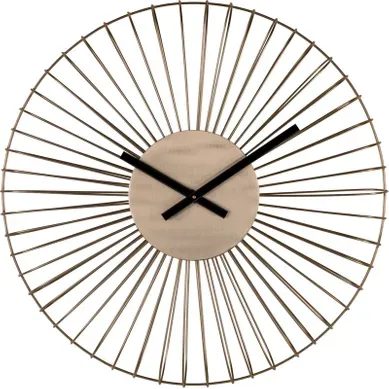 Horloge Murale Dorée En Métal Ajouré Horloge Murale Dorée En Métal Ajouré