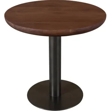 Table Bistrot Ronde En Bois Et Métal