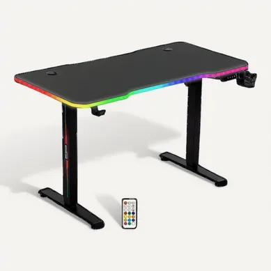 Amstrad Desk120t-led-vortex Bureau Electrique Gamer Avec Retroéclairage Rgb - Assis Debout - Large… Amstrad Desk120t-led-vortex Bureau Electrique Gamer Avec Retroéclairage Rgb - Assis Debout - Large…
