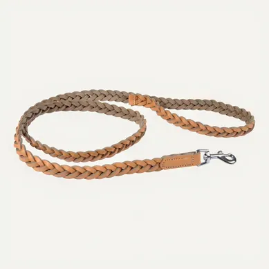 Laisse En Cuir Tressé Naturel 120 Cm Pour Chien Laisse En Cuir Tressé Naturel 120 Cm Pour Chien