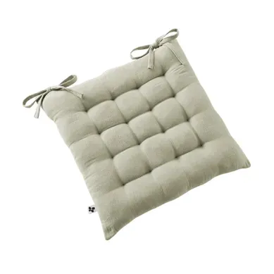 Assise Matelassée 16 Points Gaia 40 X 40 Cm Gaze De Coton Unie Vert D Eau Assise Matelassée 16 Points Gaia 40 X 40 Cm Gaze De Coton Unie Vert D Eau