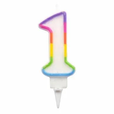 Bougie D'anniversaire Chiffre 1 Bougie D'anniversaire Chiffre 1
