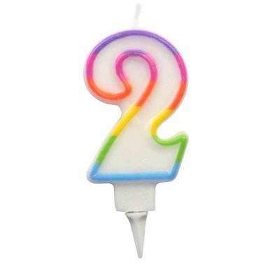 Bougie D'anniversaire Chiffre 2 Bougie D'anniversaire Chiffre 2