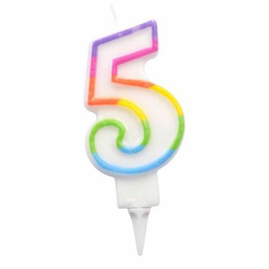 Bougie D'anniversaire Chiffre 5 Bougie D'anniversaire Chiffre 5