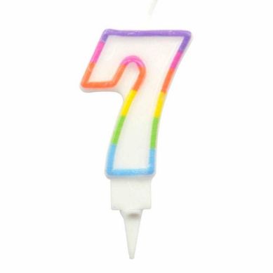 Bougie D'anniversaire Chiffre 7 Bougie D'anniversaire Chiffre 7
