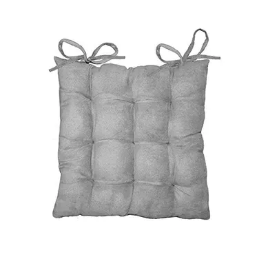 Assise Matelassée Suede Uni Suedine Gris Clair Assise Matelassée Suede Uni Suedine Gris Clair