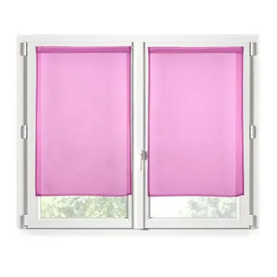 Paire De Rideaux Voile 60 X 120 Cm Brise Bise Fuchsia Paire De Rideaux Voile 60 X 120 Cm Brise Bise Fuchsia