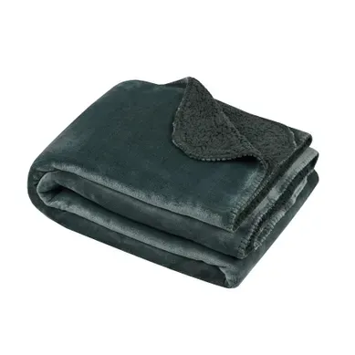 Plaid Uni 130 X 160 Cm Douillet Jade Plaid Uni 130 X 160 Cm Douillet Jade