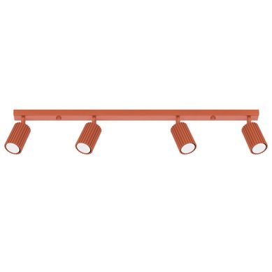 Plafonnier En Aluminium - Onyx 4l - Ocre Rouge - Ip20 - Max 10w LED - Gu10