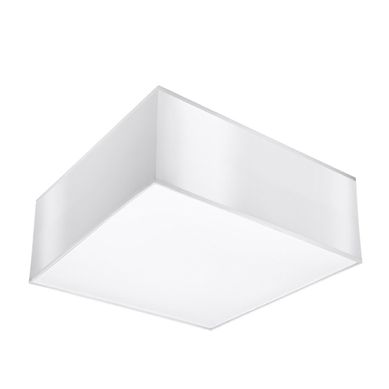 Plafonnier En Pvc - Horologium - Blanc - Ip20 - Max 15w LED - E27 - Style Minimaliste
