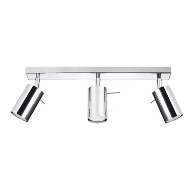 Plafonnier En Acier - Lysandra - Chrome - Ip20 - Max 10w LED - Gu10 - Style Moderne