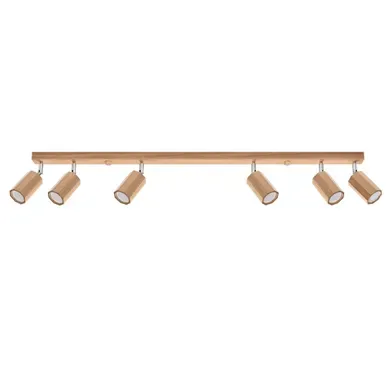 Plafonnier En Bois - Tyrian - Chêne - Ip20 - Max 10w LED - Gu10 - Style Scandinave