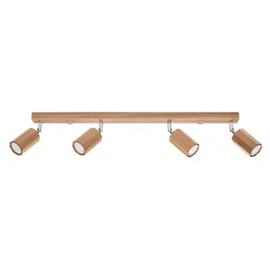 Plafonnier En Bois - Tyrian - Chêne - Ip20 - Max 10w LED - Gu10 - Style Scandinave