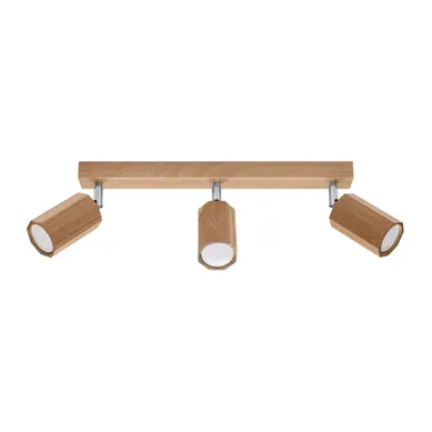 Plafonnier En Bois - Tyrian - Chêne - Ip20 - Max 10w LED - Gu10 - Style Scandinave
