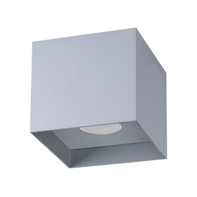 Plafonnier En Aluminium - Helion - Gris - Ip20 - Max 10w LED - Gu10 - Style Minimaliste