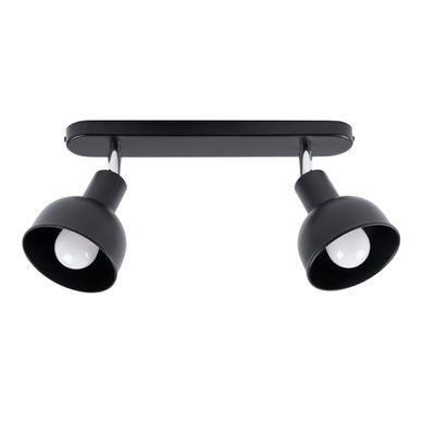 Plafonnier En Acier - Elara - Noir - Ip20 - Max 15w LED - E27 - Style Grenier