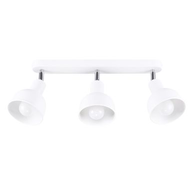 Plafonnier En Acier - Elara - Blanc - Ip20 - Max 15w LED - E27 - Style Grenier