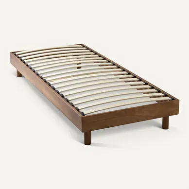 Sommier Kit En Bois Massif 13 Cm Noisette 90x190