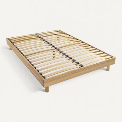 Sommier Kit En Bois Massif 13 Cm Naturel 180x200