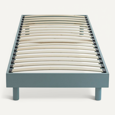 Sommier Kit En Bois Massif 13 Cm Vert D'eau 90x190
