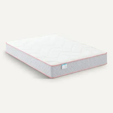 Matelas hybride 140x190 cm MERINOS POP ép.22 cm vue 3/4