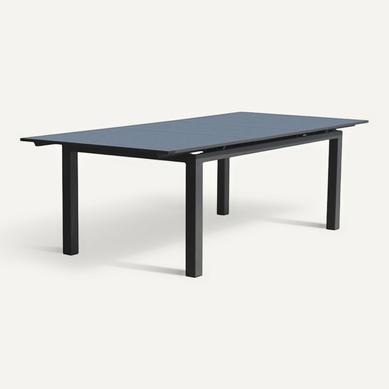 Table De Jardin Rectangulaire Extensible - Gris Anthracite - Alu - 12 Pers - 240/300x100 Cm - Miami Table De Jardin Rectangulaire Extensible - Gris Anthracite - Alu - 12 Pers - 240/300x100 Cm - Miami