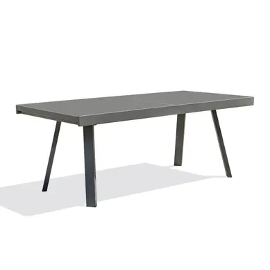 Table De Jardin 12 Places En Aluminium - Gris Anthracite - Stockholm