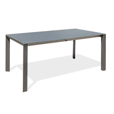Table De Jardin Avec Rallonge En Hpl - Gris Anthracite - Honfleur