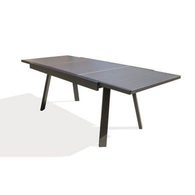 Table De Jardin 8 Places En Aluminium - Gris Anthracite - Stockholm
