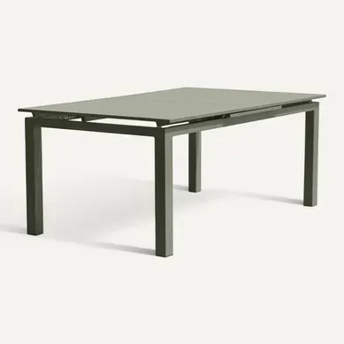 Miami Table De Jardin Extensible Aluminium 180–240 X 100 X 77 Cm Kaki Miami Table De Jardin Extensible Aluminium 180–240 X 100 X 77 Cm Kaki