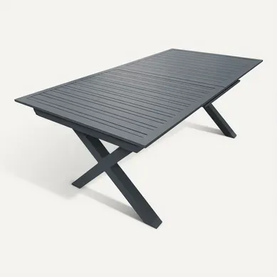 Table De Jardin Extensible Floride 180-240 X 100 Cm Aluminium Anthracite Table De Jardin Extensible Floride 180-240 X 100 Cm Aluminium Anthracite