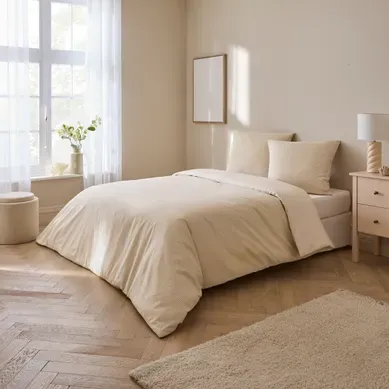 Parure 240x220 cm + 2 taies DREAMEA ODETTE Parure 240x220 cm + 2 taies DREAMEA ODETTE vue d'ambiance 1
