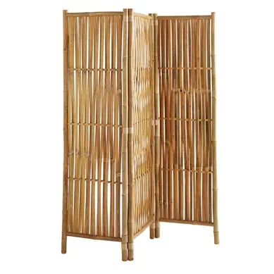 Paravent D'intérieur À 3 Panneaux En Bambou Naturel 139 X 160 Cm Paravent D'intérieur À 3 Panneaux En Bambou Naturel 139 X 160 Cm