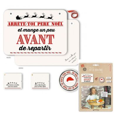 Kit Bienvenue Père Noël Decors De Table Noël Blanc Kit Bienvenue Père Noël Decors De Table Noël Blanc