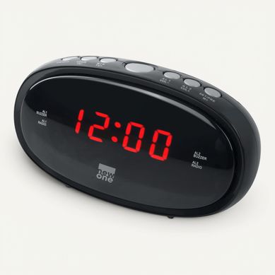 Radio réveil FM NEW ONE CR100 Double alarme vue de face