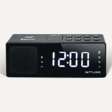 Radio réveil Tuner FM MUSE M-172 BT Bluetooth vue de face