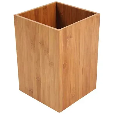 Poubelle salle de bain 7,5 L bambou Poubelle salle de bain 7,5 L bambou vue 3/4