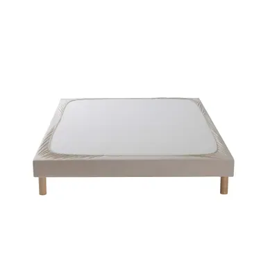 Cache Sommier Coton Jersey Beige 90x190
