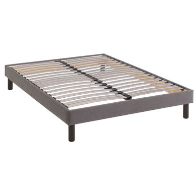 Sommier Kit Déco Tapissier Gris 90x190