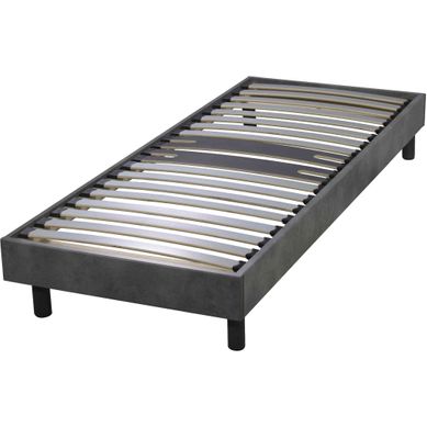Sommier Kit Déco Zone Lombaire Renforcée Gris 90x190
