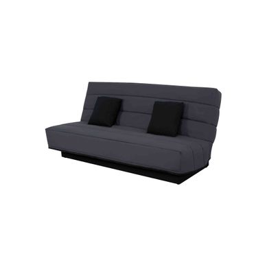 Banquette Clic-clac, Housse Et 2 Coussins Gris 120x190 Banquette Clic-clac, Housse Et 2 Coussins Gris 120x190