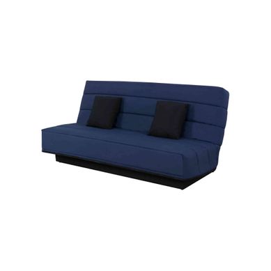 Banquette Clic-clac, Housse Et 2 Coussins Bleu Marine 120x190 Banquette Clic-clac, Housse Et 2 Coussins Bleu Marine 120x190