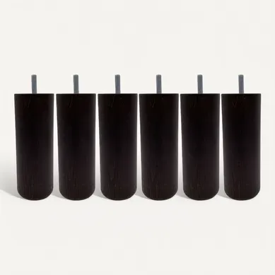 Pied Cylindrique Bois (lot De 6) Pied Cylindrique Bois (lot De 6)