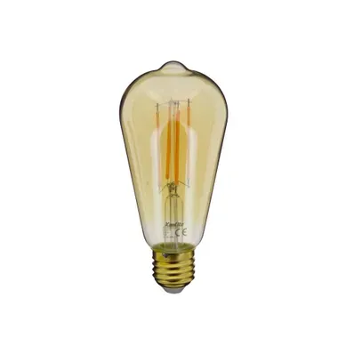 Ampoule Edison LED déco E27  Ambrée vue 3/4