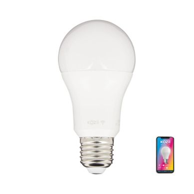 Ampoule Led Standard E27 RGB KOZII Blanche opaque Ampoule Led Standard E27 RGB KOZII Blanche opaque vue 3/4