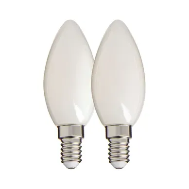 Lot 2 ampoules LED Flamme E14 XANLITE HOME Blanc chaud vue 3/4