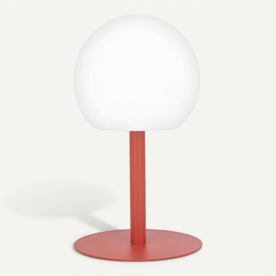 Lampe à Poser Pop - Boule Terracota Rechargeable En Métal LED Ip44, 400 Lumens, Cct Et Dimmable,