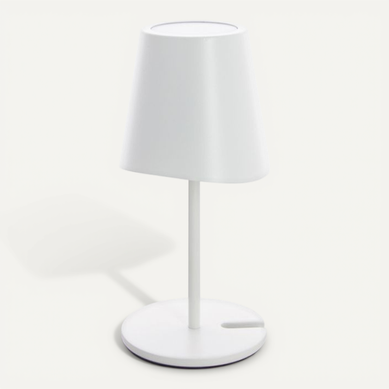 Lampe à Poser LED Ip44, 250 Lumens, Rechargeable USB-c, 38cm, Cct et Dimmable, Blanc
