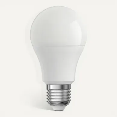Ampoule led classique blanche TIMOTHEE Opaque Blanc vue 3/4